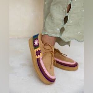 Free People Laidback London Crochet Moccasins